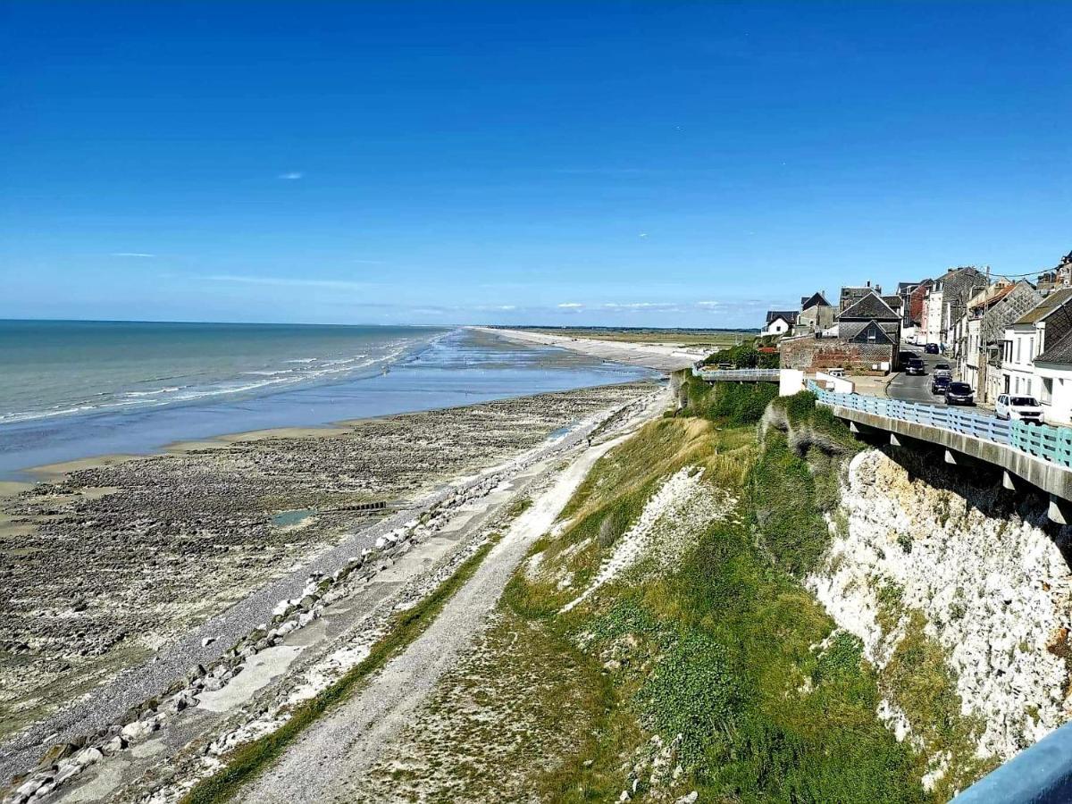 Charmant appartement vu sur mer Ault Extérieur photo